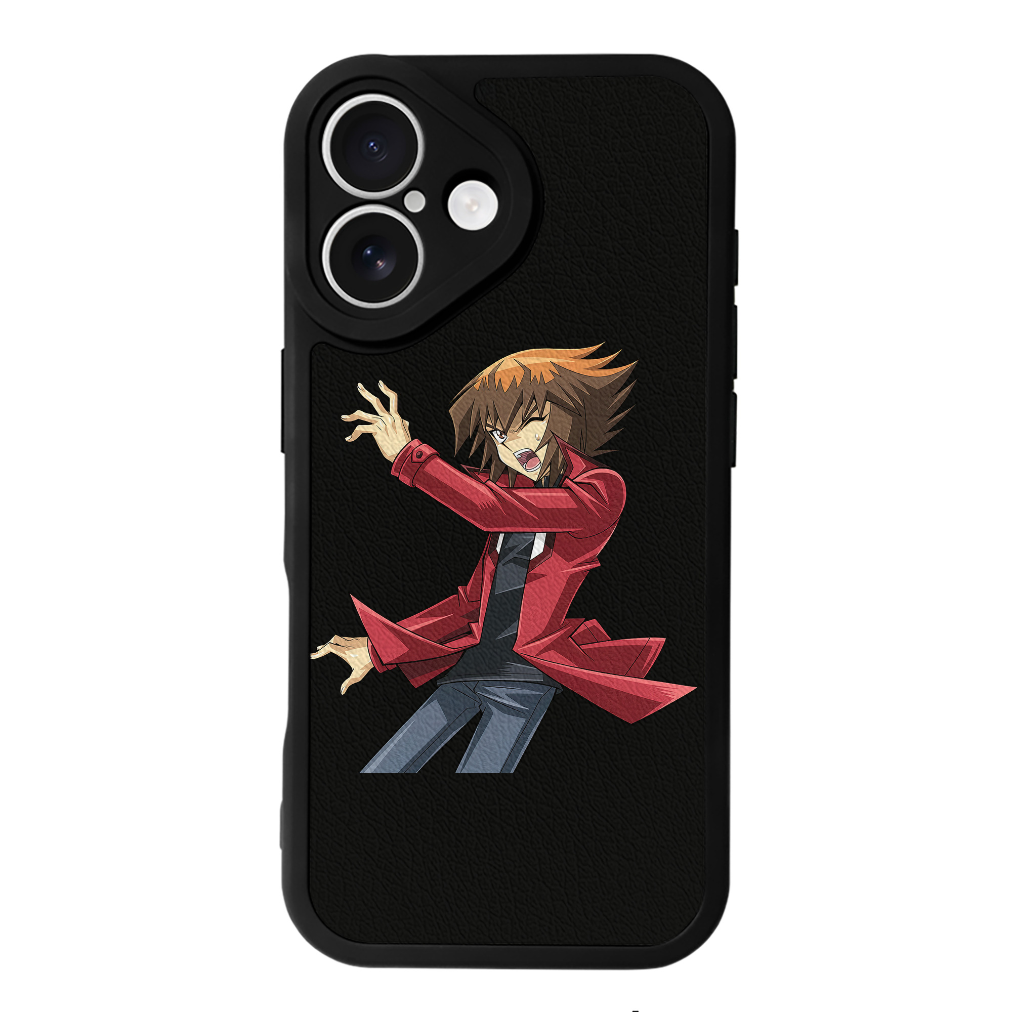 （画像用） 遊☆戯☆王 Yu-Gi-Oh! 【iPhone 16シリーズ対応】シリコンスマホケース（レザー調） 材質：シリコン